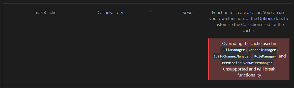 discord.js make cache